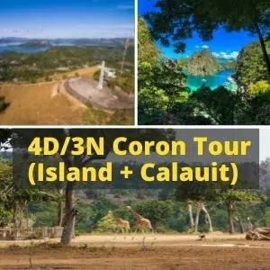 4D3N Coron Island Calauit Tour package