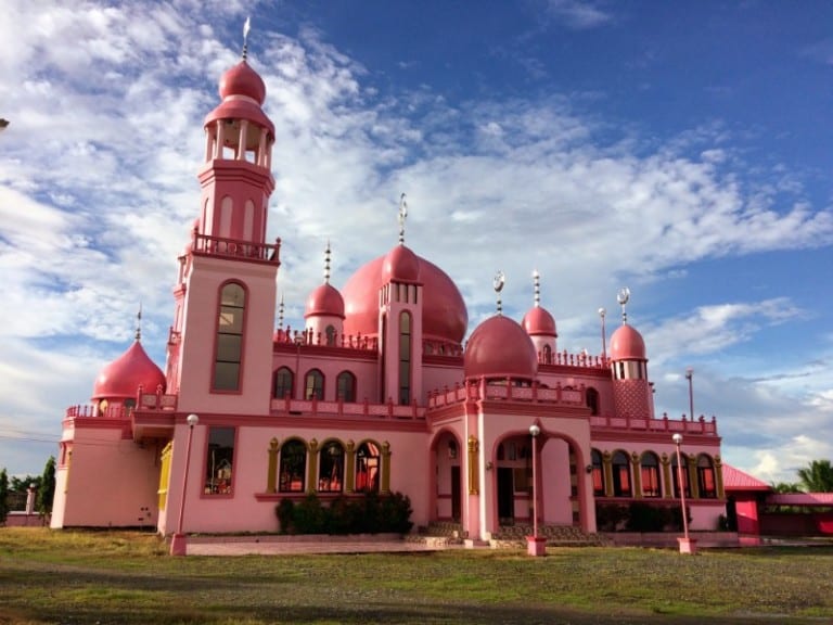 Visiting The Dimaukom Mosque (also known as the Pink Mosque) in ...